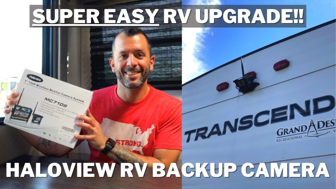 Haloview MC7108 Wireless RV Backup Camera! || Installation on our Grand Design Transcend