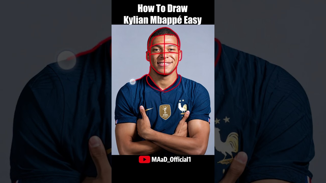 how to draw Kylian Mbapp&eacute; from World Cup 2026 #art #MAaDedits #drawing #viral #sketch