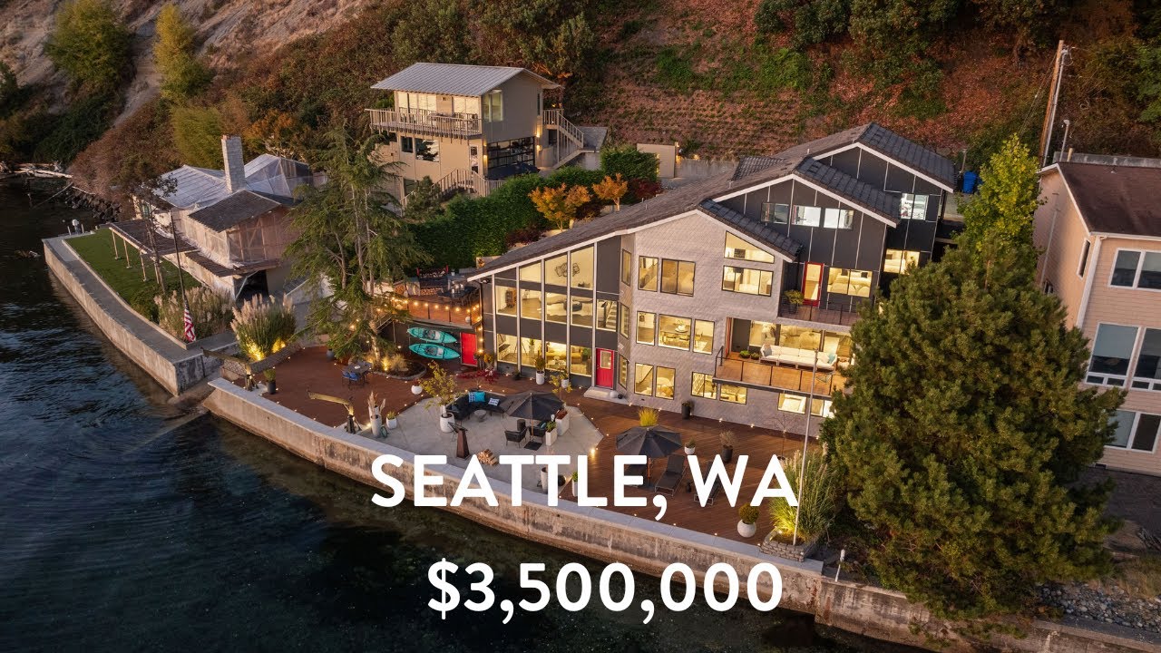 Luxury Seattle Waterfront Living | Modern Home with Breathtaking Puget Sound Views