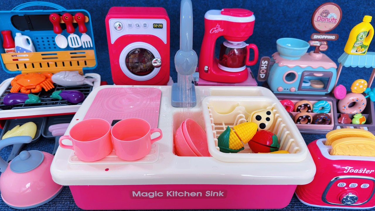 12 Minutes Satisfying with Unboxing Automatic Kitchen Appliance Playset ASMR  Review Toys