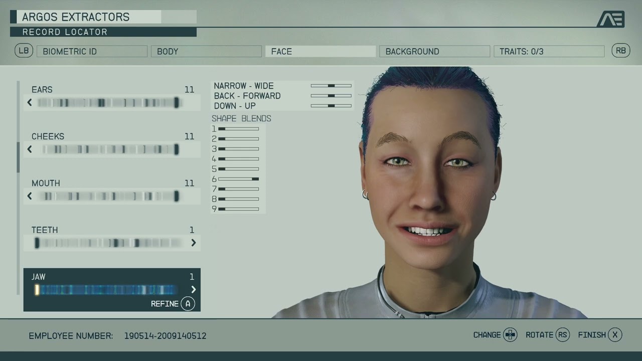 All Starfield Character Customization Options