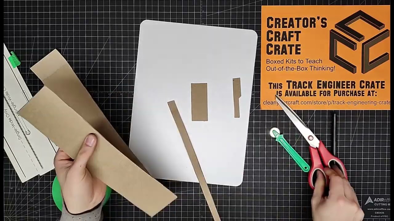 Basic Track - Track Engineering Crate - Make a Single-Wide Straight Track with the Wooden Template