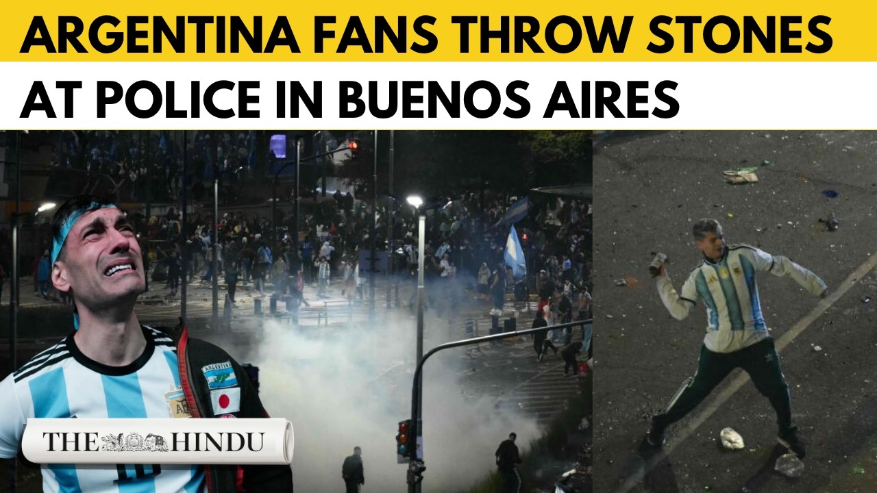 Argentina fans clash with police after World Cup final loss to Spain