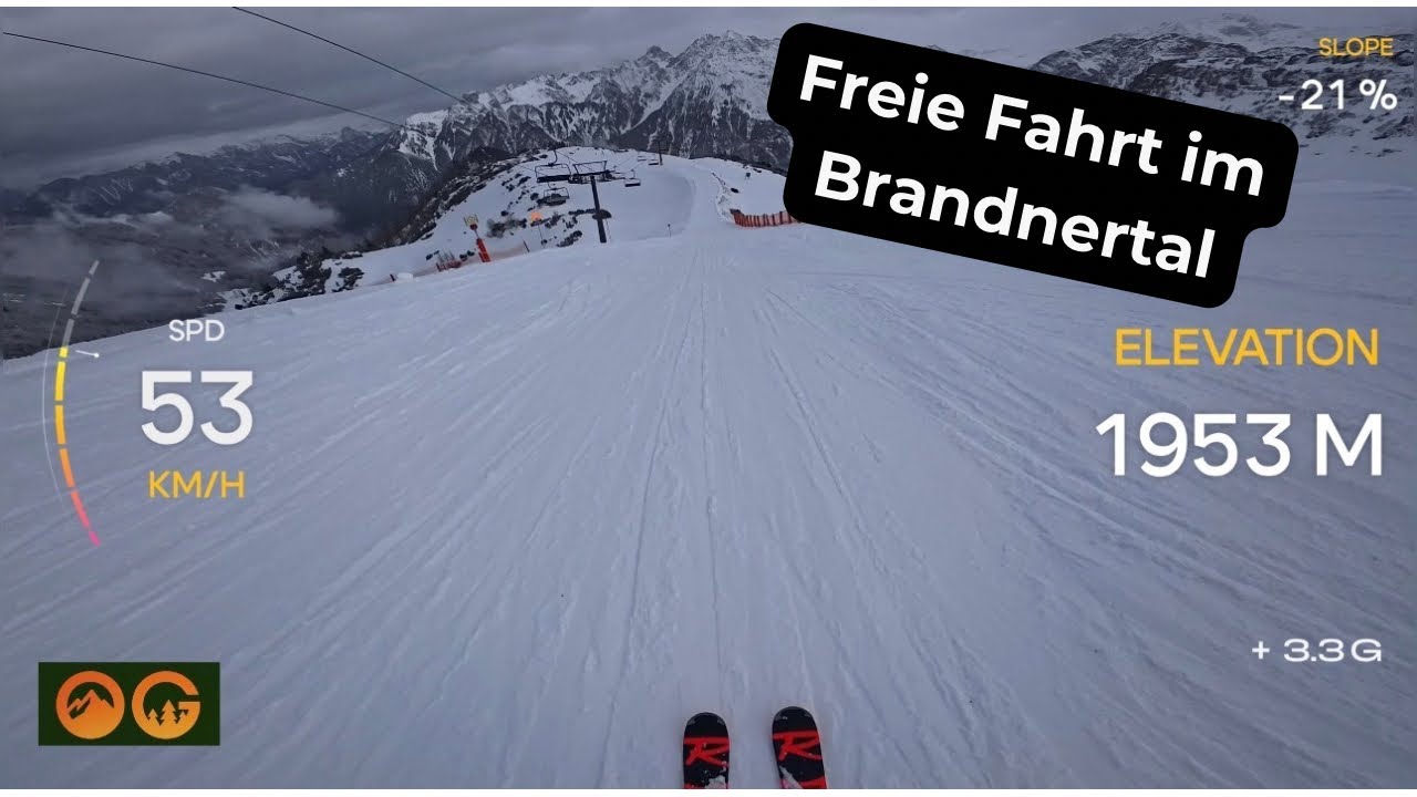 Glattjoch &rarr; Pal&uuml;d: Ski‑POV mit Speed & H&ouml;henmeter | Brandnertal