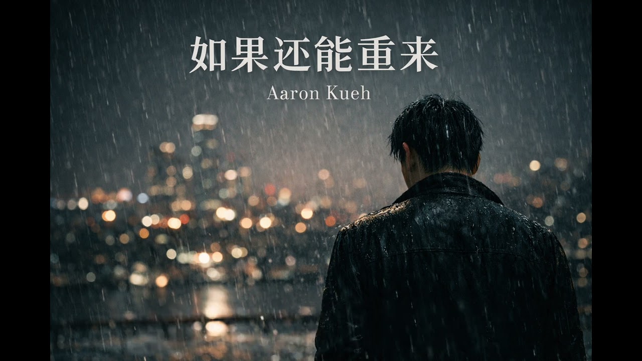 如果还能重来 (Official Lyric Video) - Aaron Kueh #伤感歌曲 #mandopop #华语歌曲
