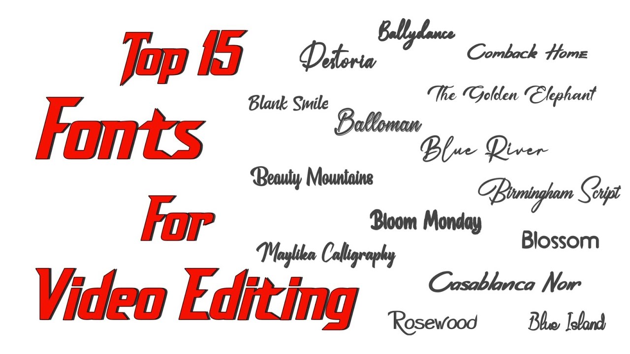New Trending Fonts | Latest Trending Fonts | Top 15 Fonts | Best Fonts For Editing | New Style Fonts