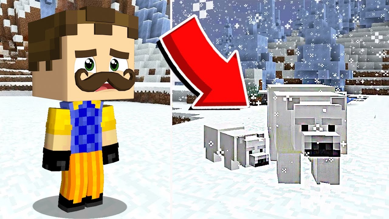 დათვის შვილი დავიჭირე Minecraft-ში! Goatman #14