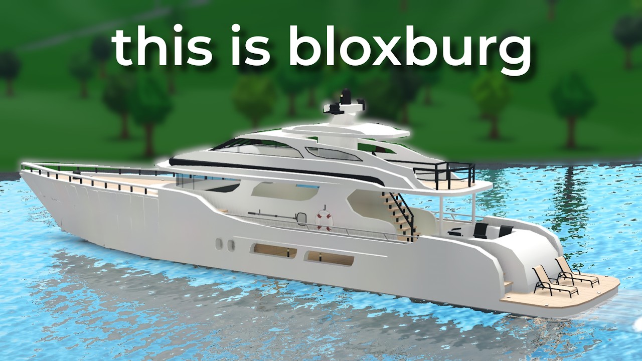 building a YACHT in bloxburg