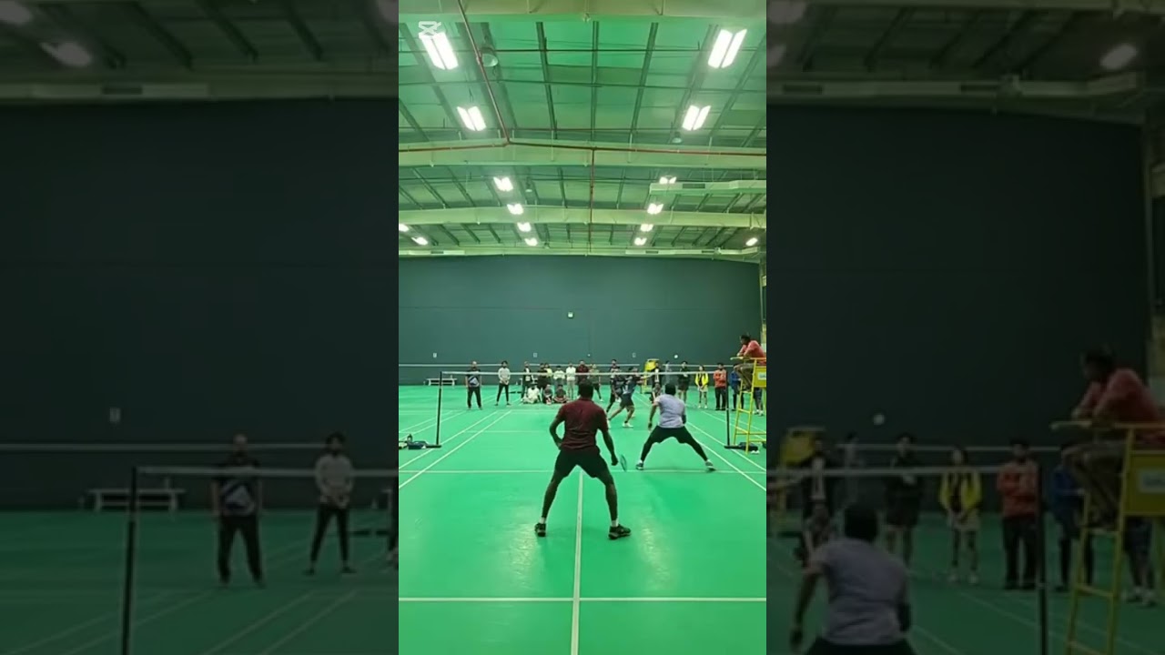 Men's Doubles Badminton Final Match We Met vs  Badminton lovers dxb #badminton #final #wemet #viral