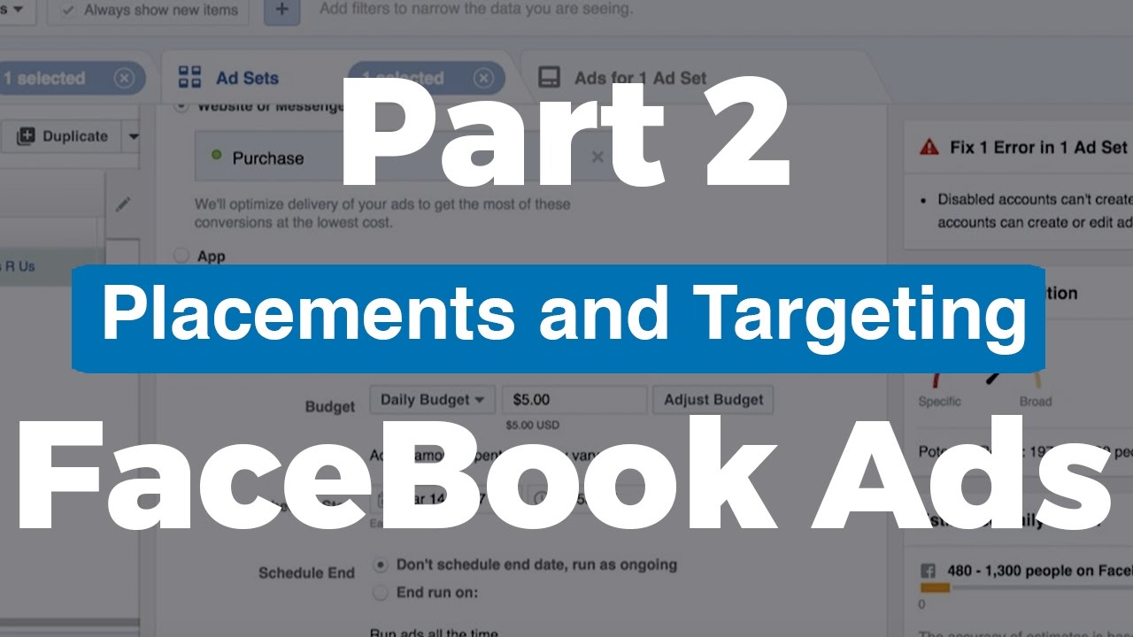 (Part 2) FaceBook Ads Training - Placements And Targeting