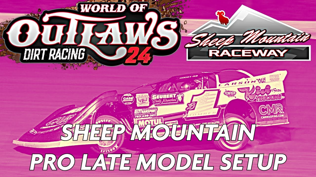 Sheep Mountain Custom setup for the Pro Late Models World of Outlaws Dirt Racing 24