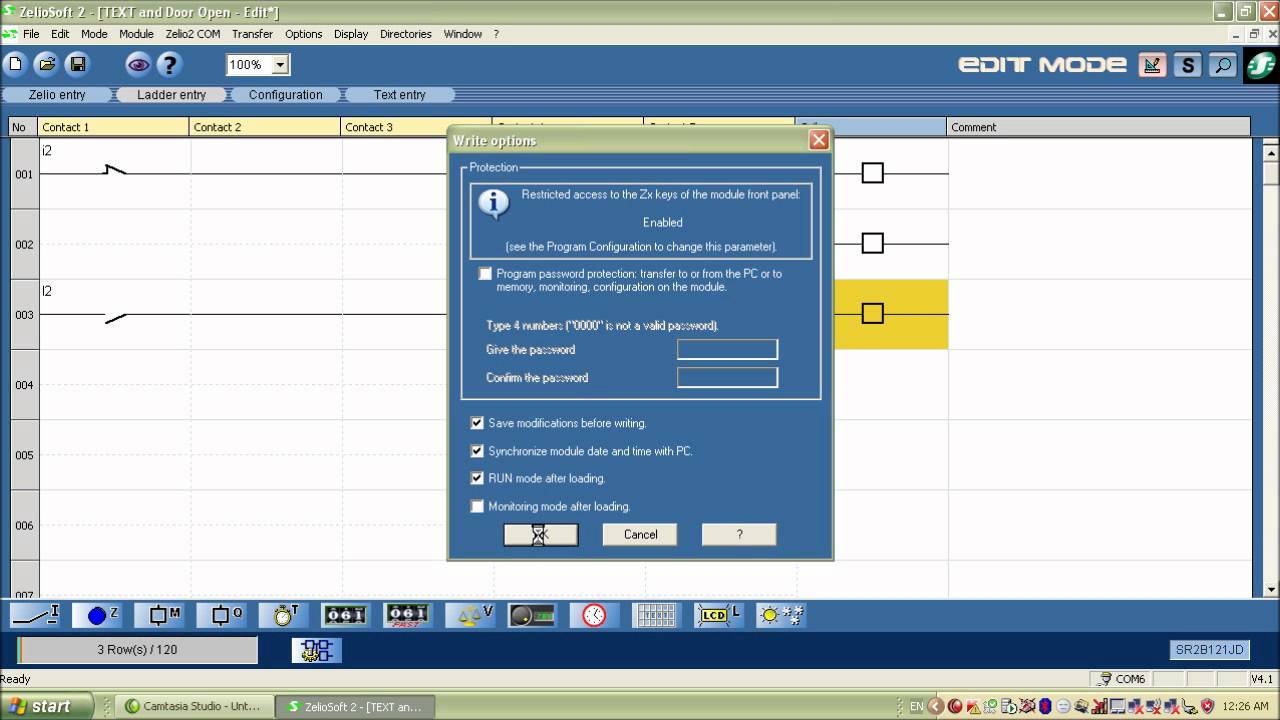 Adding Text in Zelio soft