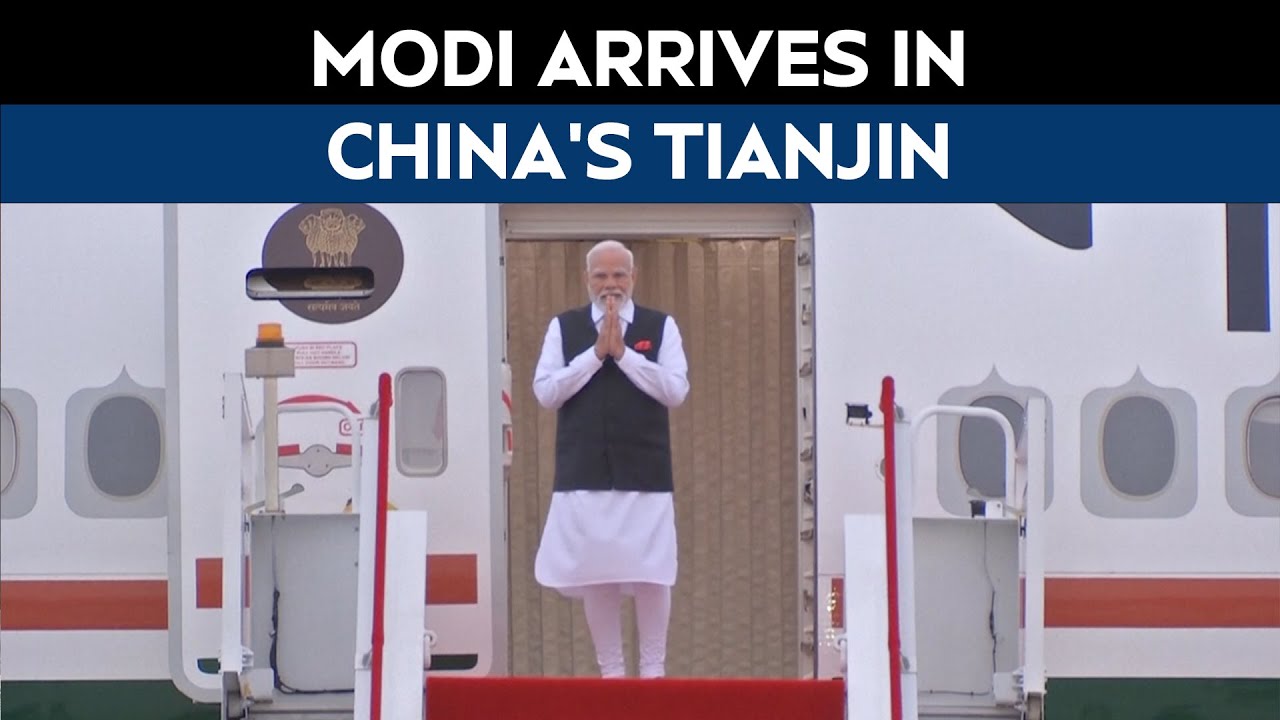 PM Modi In China | PM Modi Arrives In China&rsquo;s Tianjin Ahead Of SCO Summit