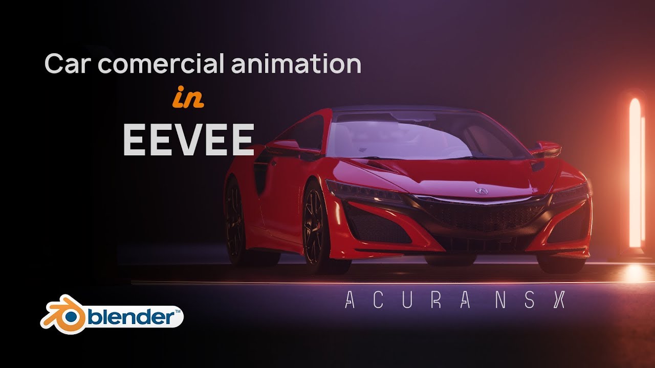 Acura NSX animation | Blender 2.8 EEVEE
