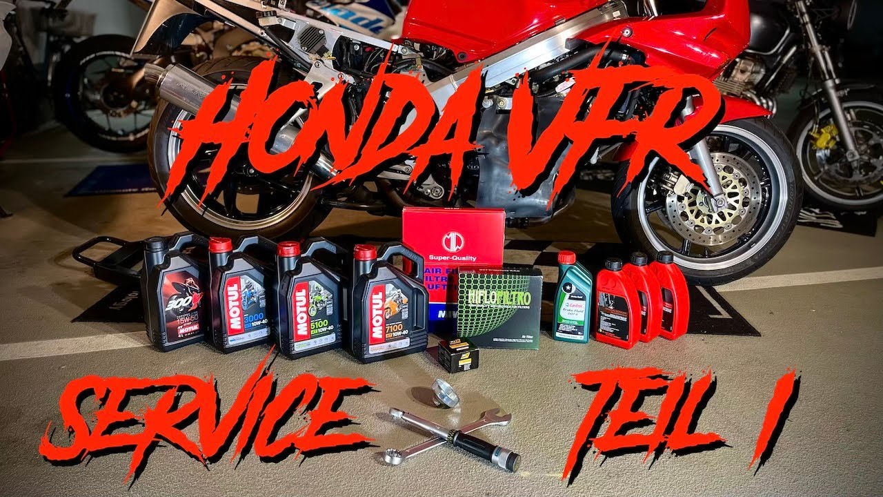 Honda VFR750 Service Teil 1 - Öl-/ Filterwechsel