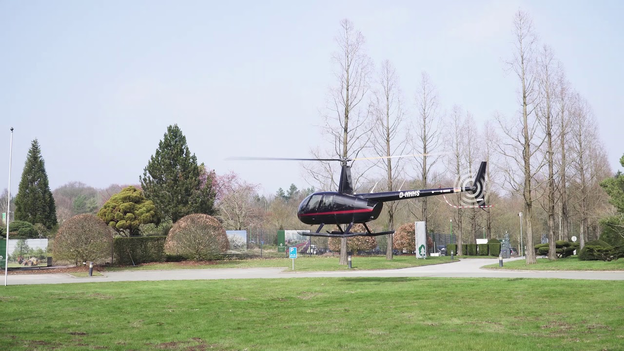 Per Helikopter in die Baumschule Lorenz von Ehren