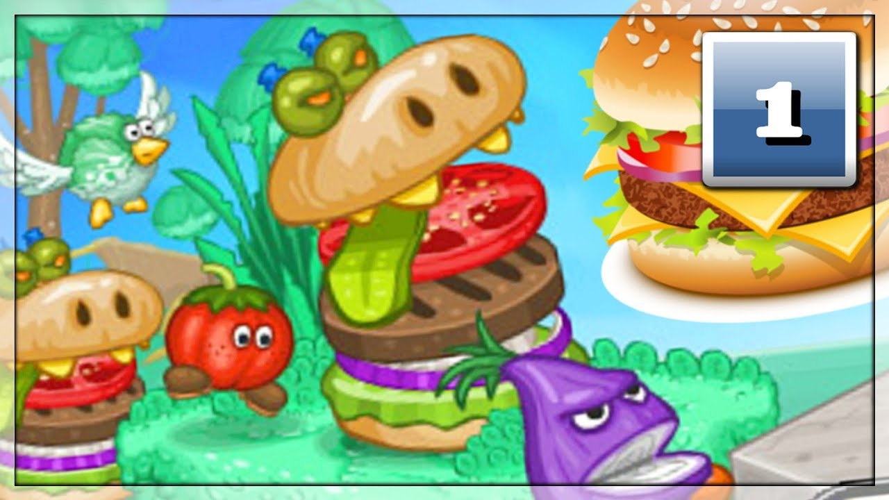 Hamburger Atakuje, BlueJane Ratuje! Darmowe Gry Online: Papa Louie 2 | #1