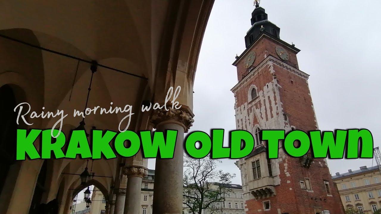 Krakow old town on an early rainy autumn monring #travel #pointofview #walkingtour #historic
