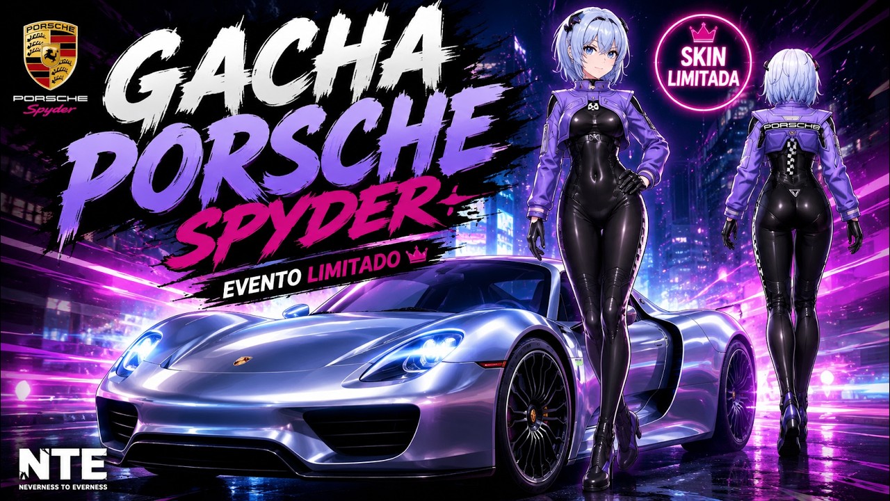 CONSEGU&Iacute; EL PORSCHE SPYDER 😳 + SKIN LIMITADA Gacha Completa  | NTE