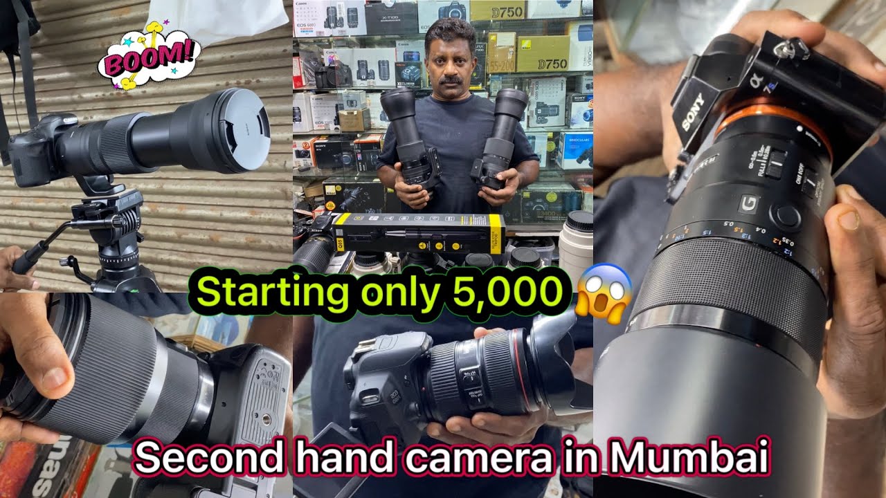 Second hand camera in Mumbai || cheapest 😱price || 4K 📸camera,SONY,CANON,NIKON,