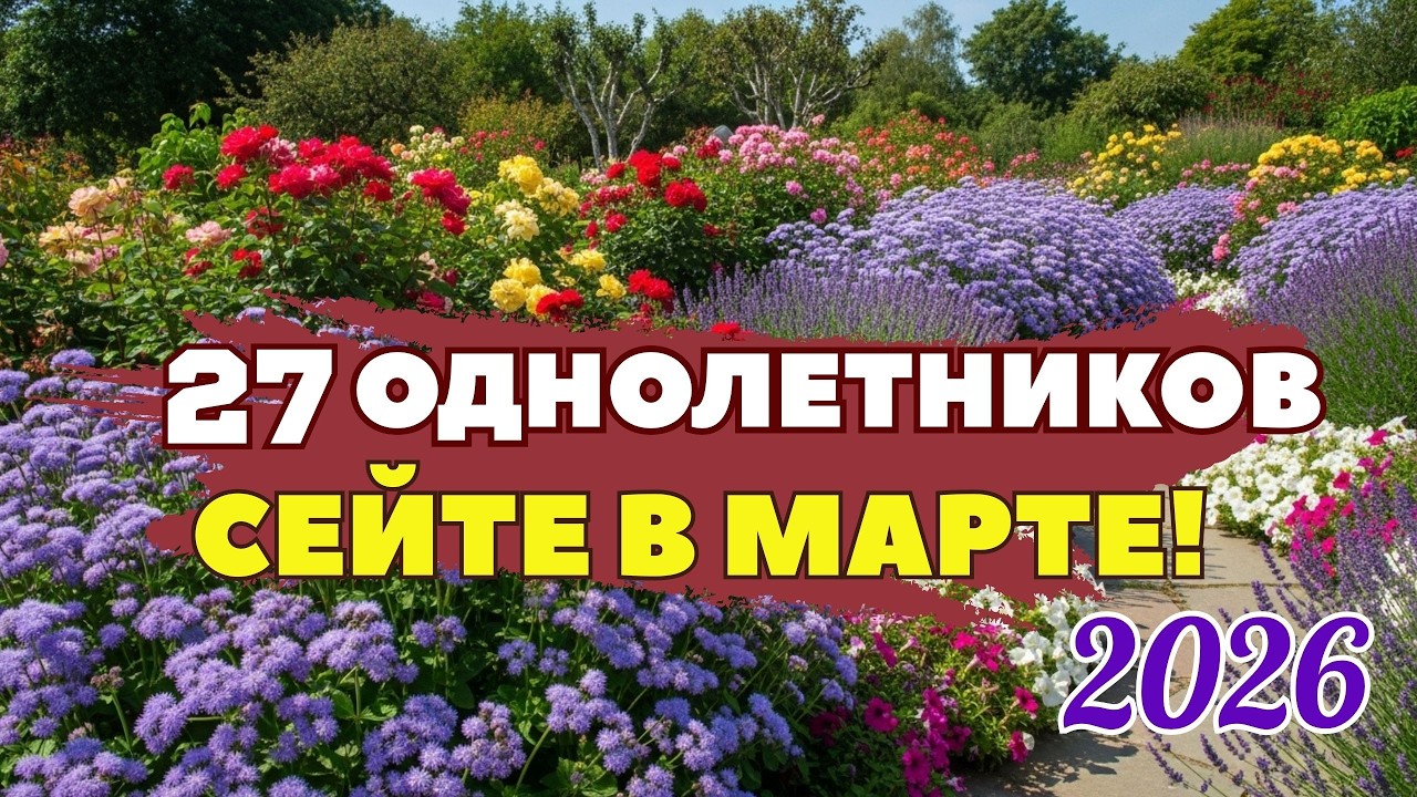 🌺🌱Что посеять в марте? 27 лучших однолетников для роскошного сада.