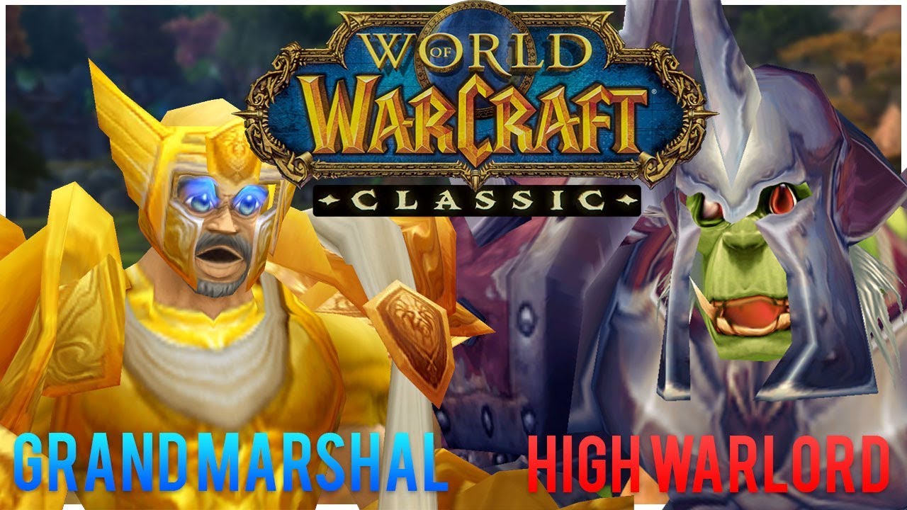 Итак, вы хотите достичь 14-го ранга в Classic WoW?