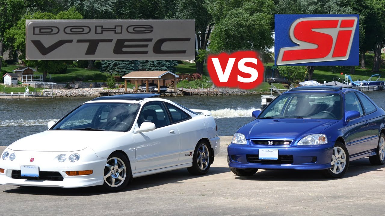 Honda Battle Bros: 2000 Honda Civic Si vs. Acura Integra GS-R