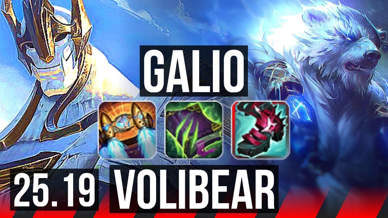 GALIO vs VOLIBEAR (TOP) | EUW Diamond | 25.19