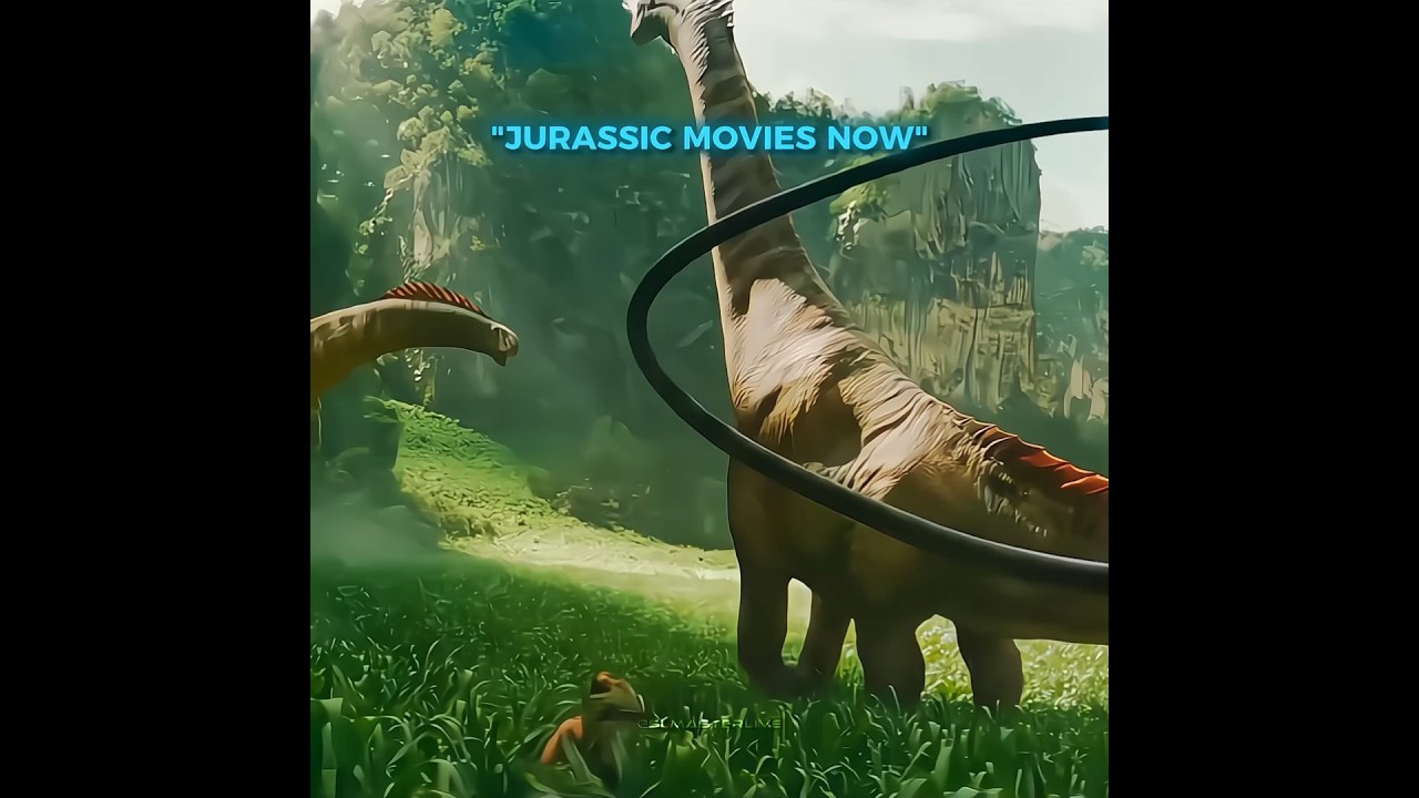Jurassic movies now Vs then☠️ #jurassicworld #shorts