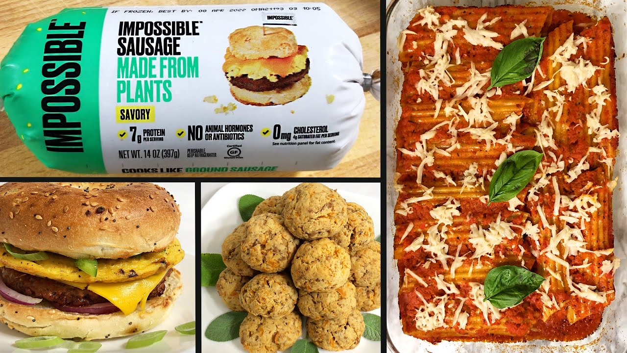 Impossible Sausage Taste Test | Sausage Balls, Breakfast Bagel, Manicotti | The Vegan Test Kitchen