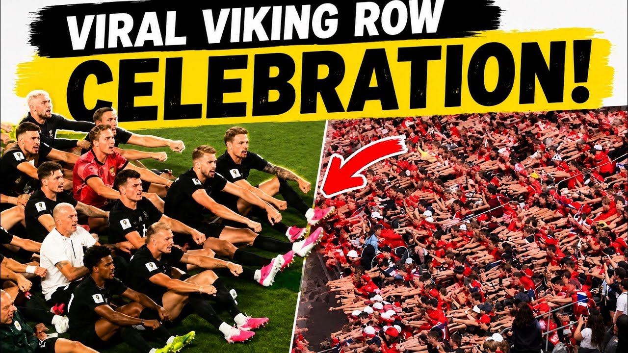 Norway Viking row celebration after winning 3-2 vs Senegal at the world cup