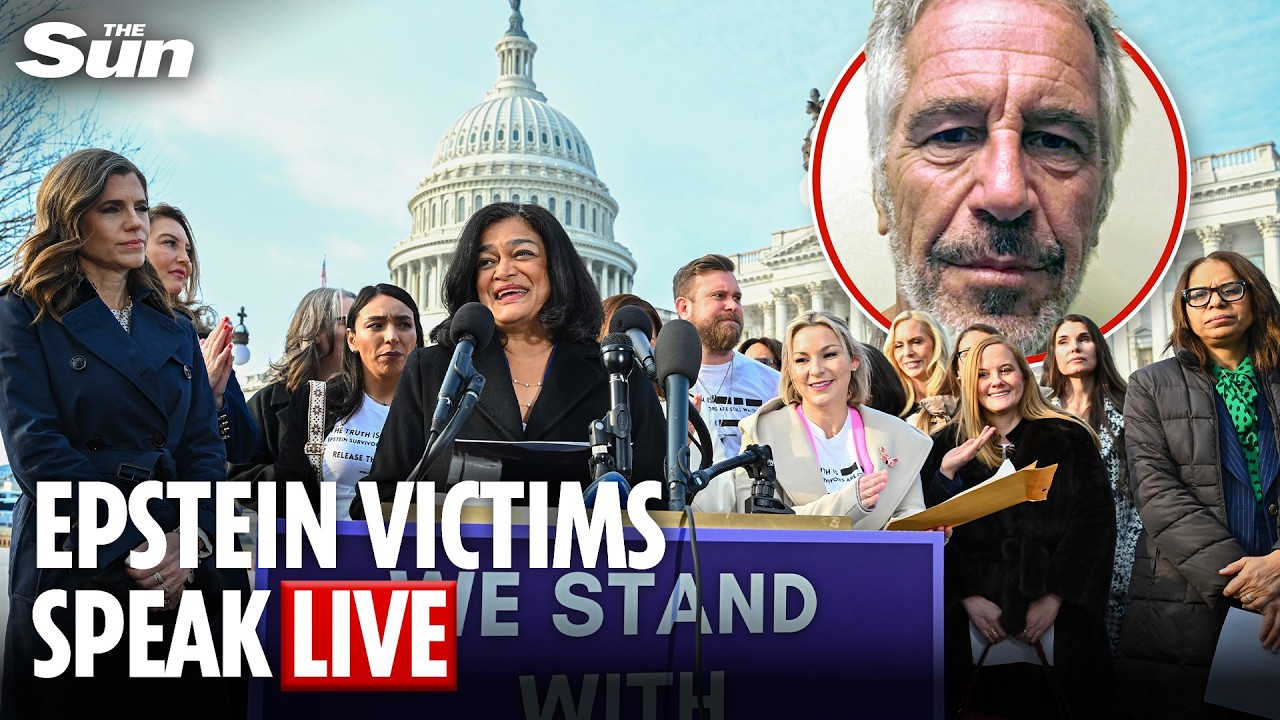 LIVE: Democratic press conference with Epstein survivors ahead of Trump’s SOTU