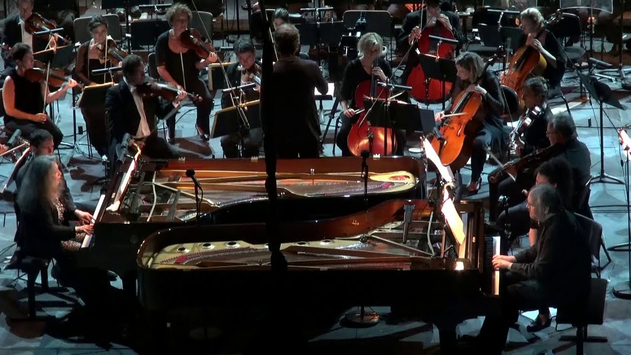 Orange, Poulenc: concerto pour 2 pianos et orchestre, Martha Argerich et Nicholas Angelich. extraits