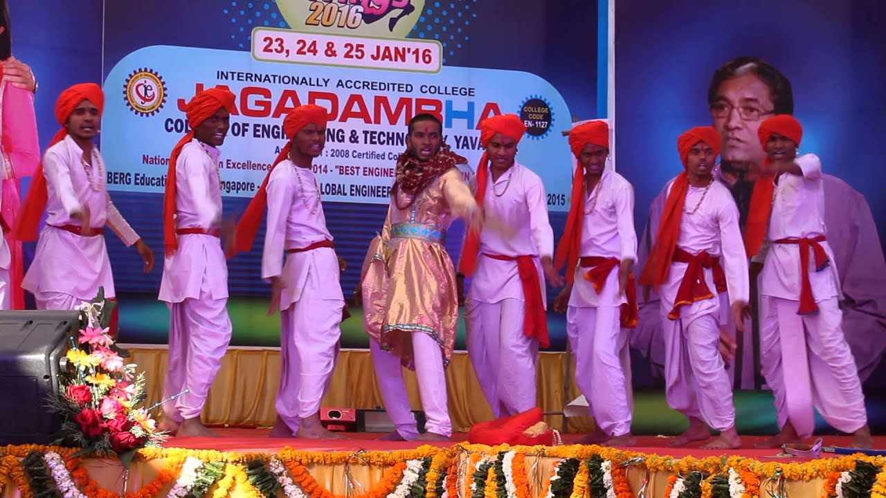 Malhari dance by electro mech in jcet wings16