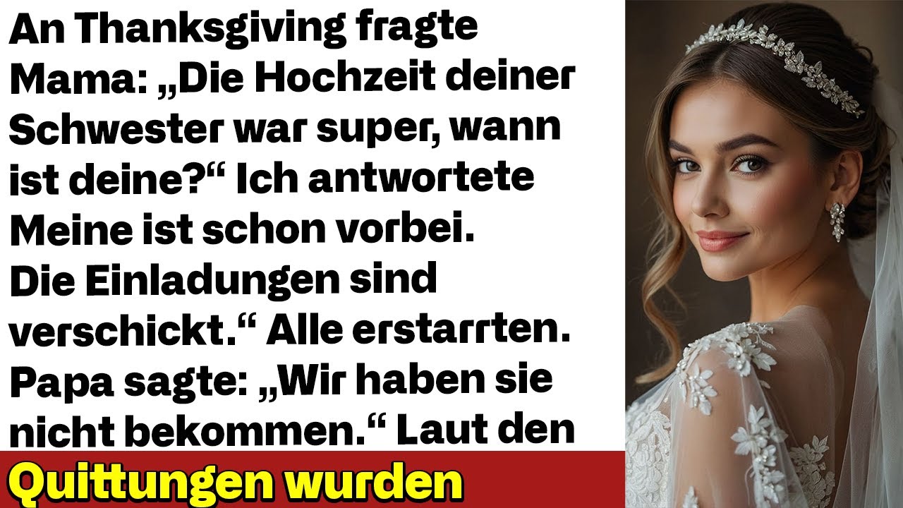 An Thanksgiving fragte Mama, wann meine Hochzeit sei – ich lächelte und enthüllte eine Wahrheit