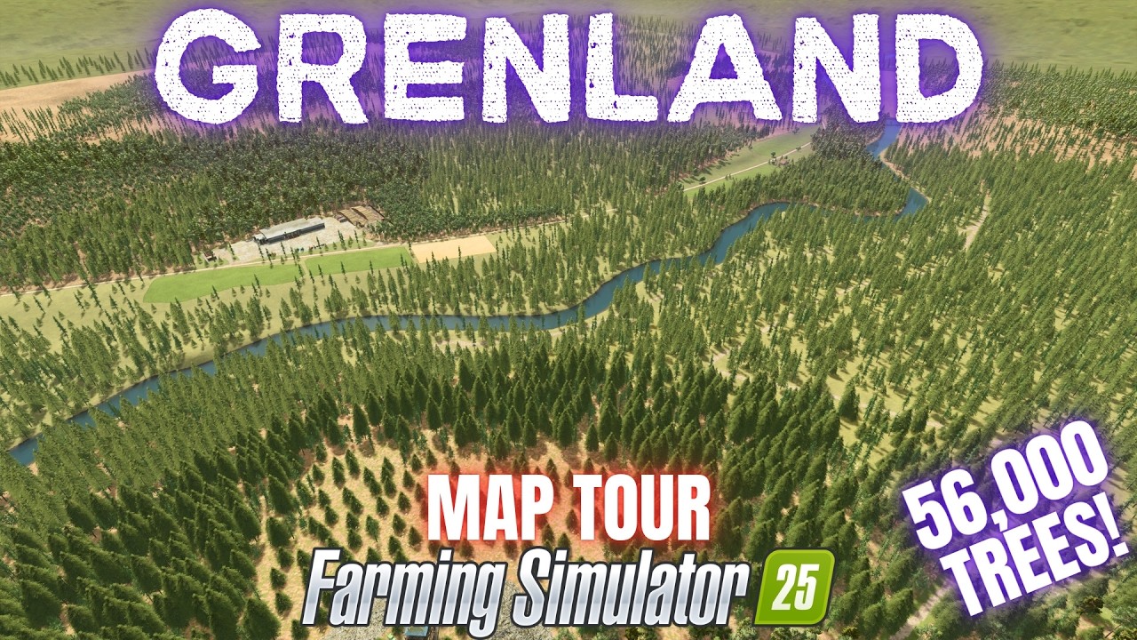 NEW MAP WITH 56,000 TREES! - Farming Simulator 25