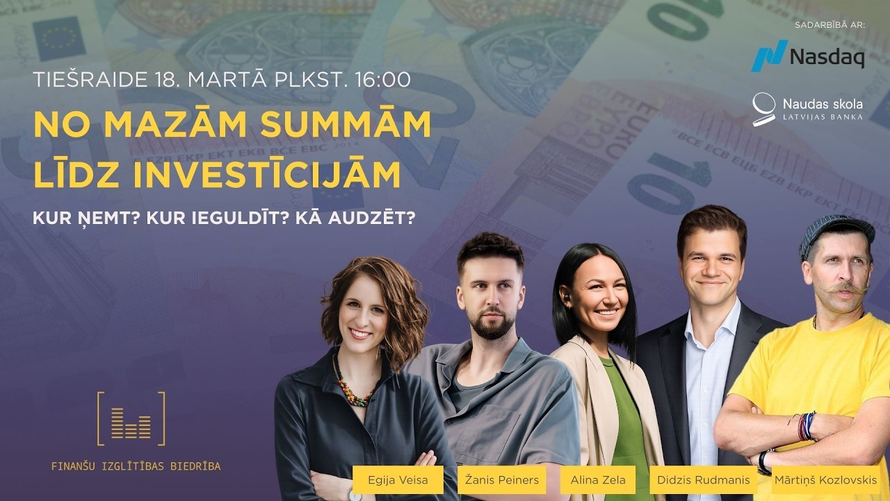 No mazām summām līdz investīcijām