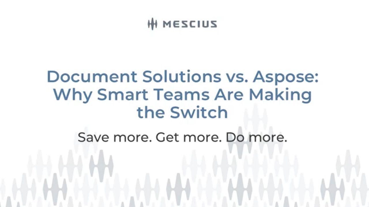 Document Solutions против Aspose — почему грамотные команды переходят на эту платформу.