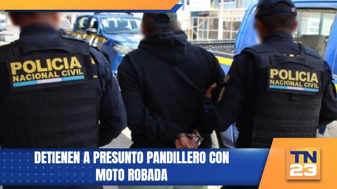 Detienen a presunto pandillero con moto robada