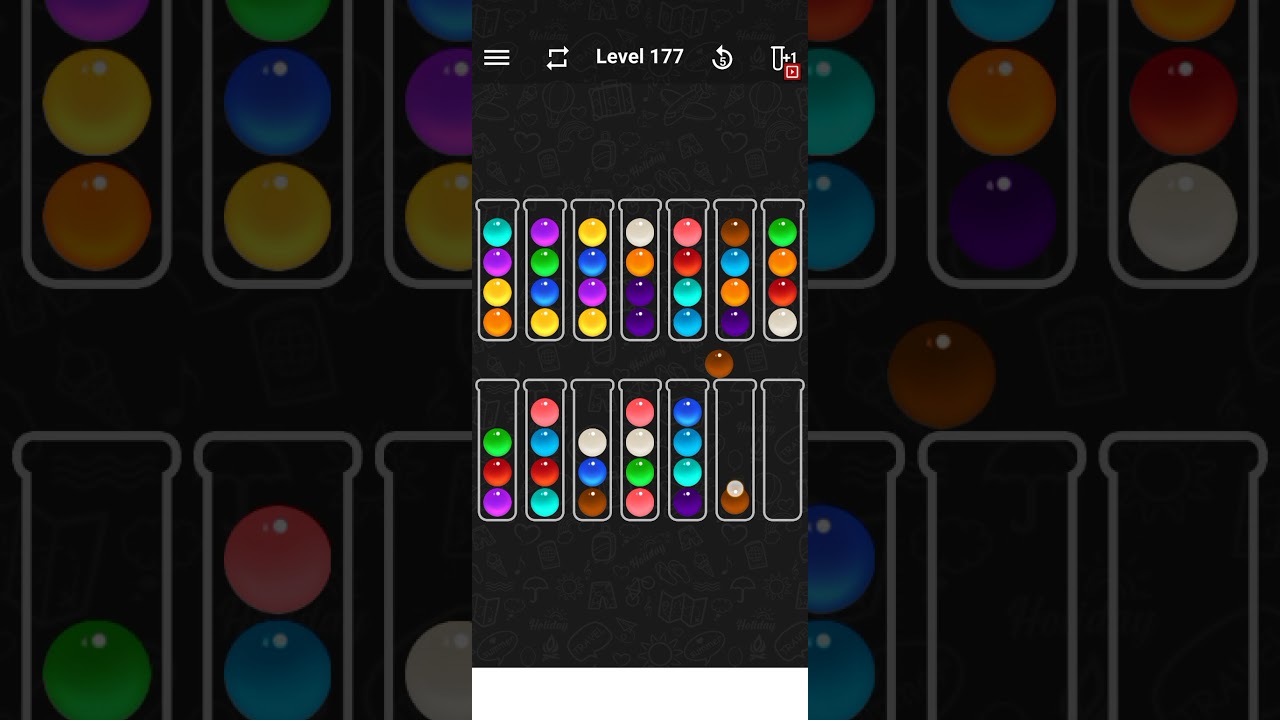 ball sort color puzzle game level 177 | ball sort color level 177