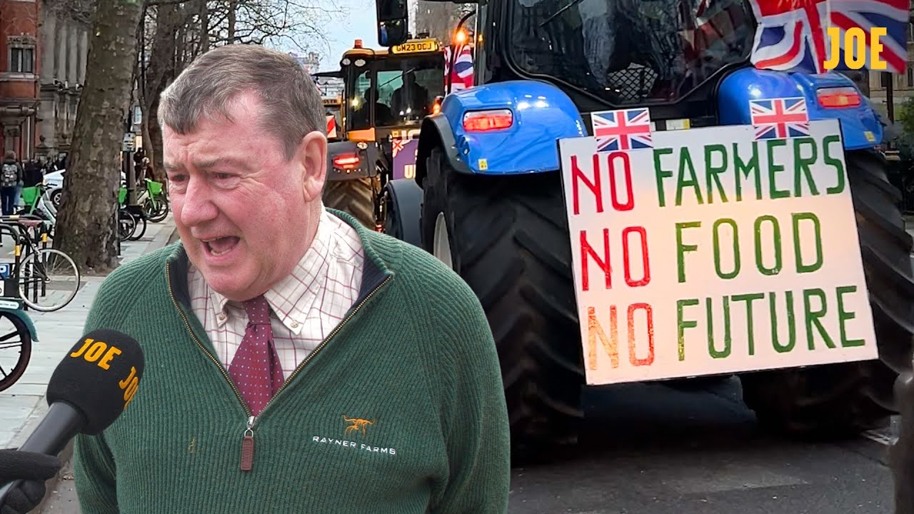 Is this the end of British Farming? Tractors storm Parliament.