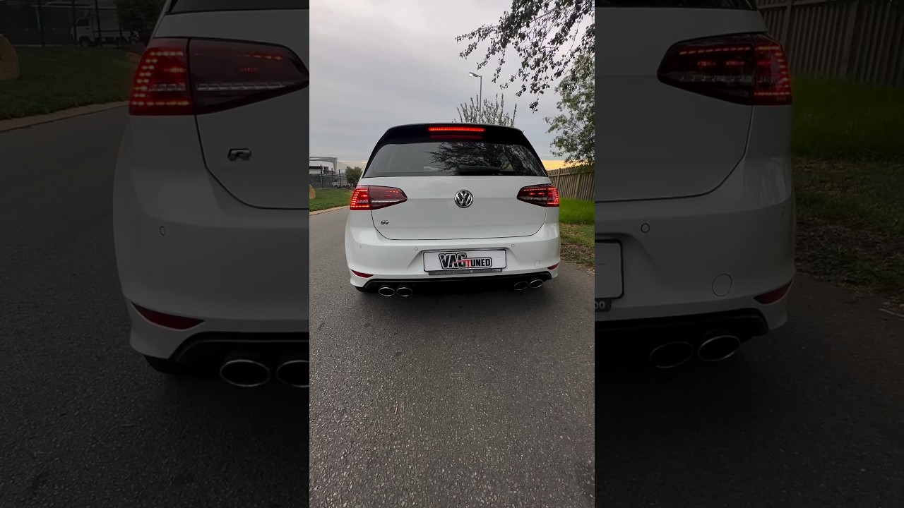 VW Golf 7 R Res delete with Downpipe exhaust sound 🔥#100shorts2024