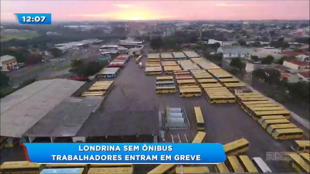 Trabalhadores entram em greve e Londrina fica sem ônibus