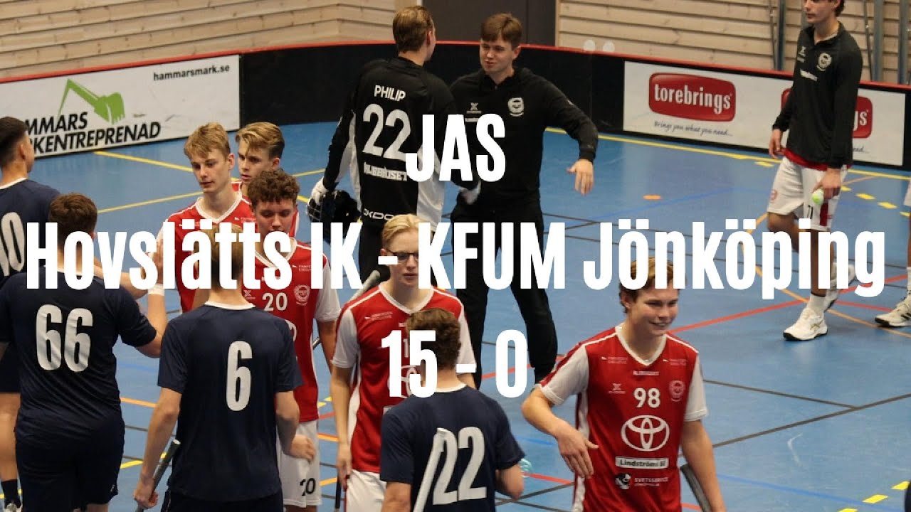 Highlights JAS Hovslätts IK - KFUM Jönköping 15 - 0 (Innebandy/Floorball)