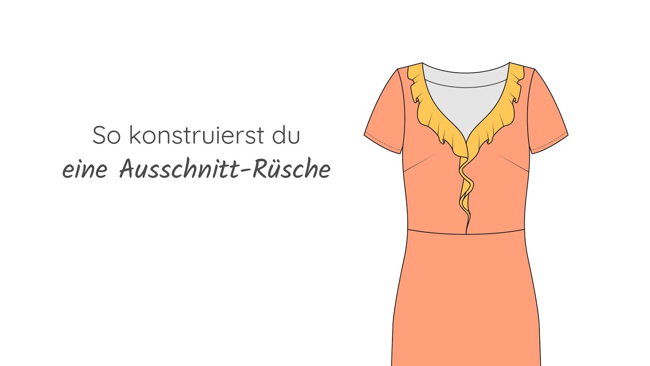 Rüschen am Ausschnitt konstruieren