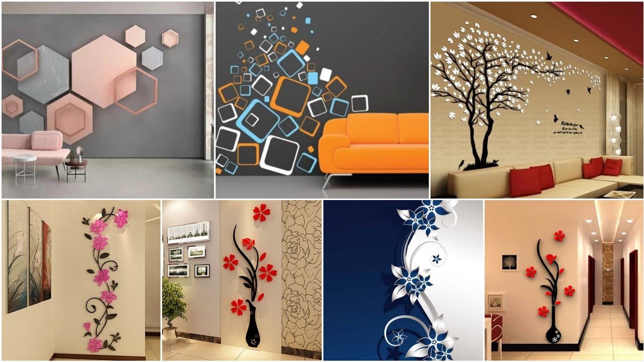 100 Wall stickers design ideas Home interior wall decorating ideas 2024