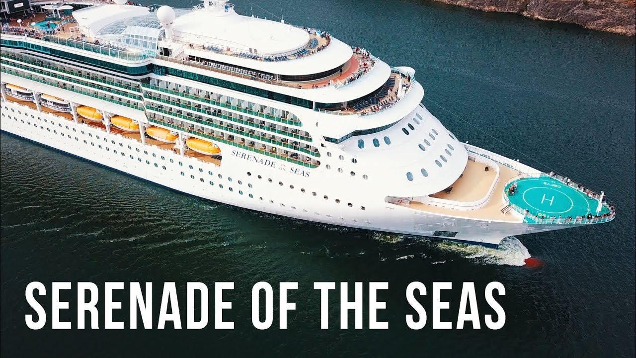 ROYAL CARIBBEAN CRUISE SHIPS. SERENADE OF THE SEAS. DJI Mavic Pro Drone Aerial Footage in 4k.