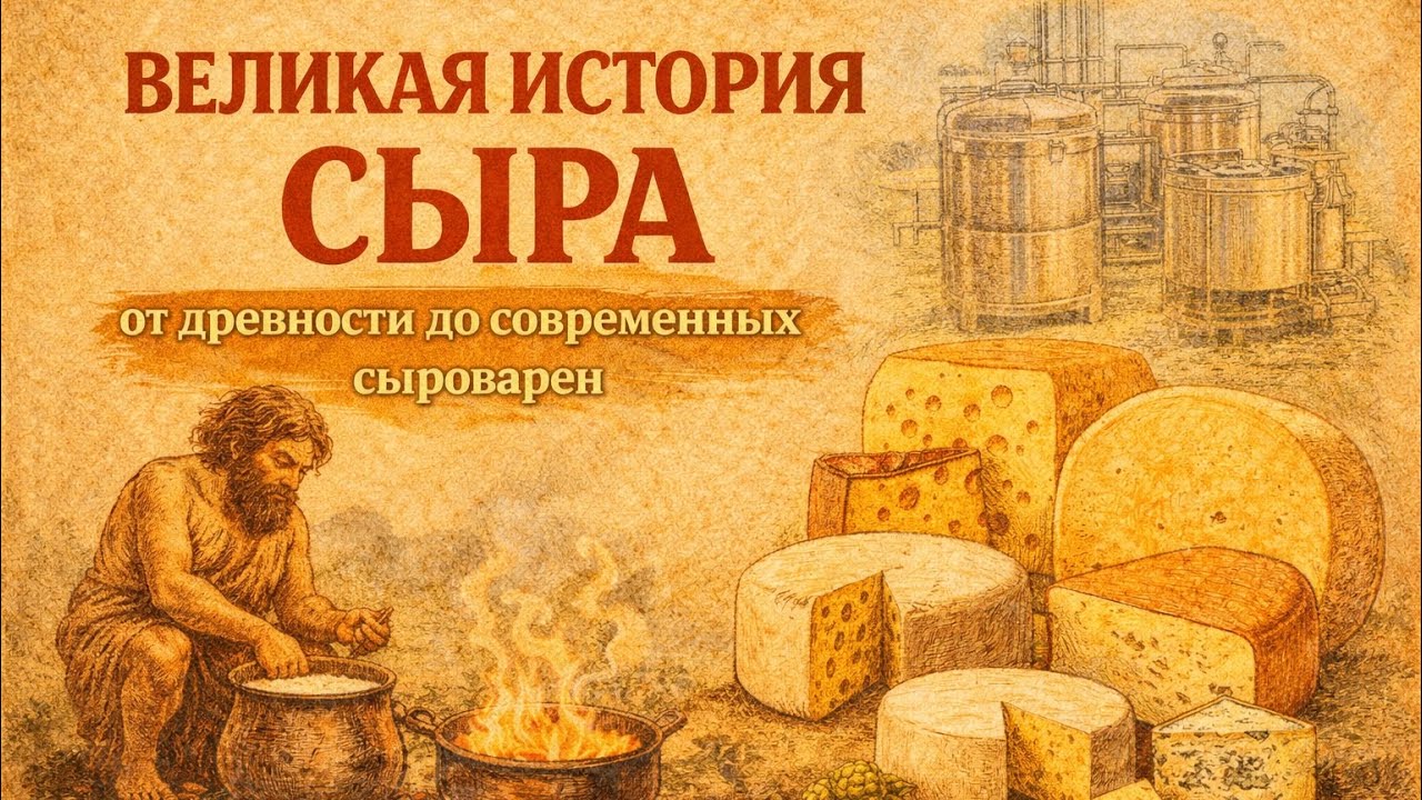 Великая история сыра: от древности до современных сыроварен🧀