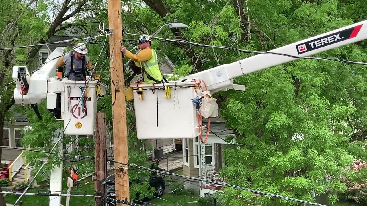 Wooden Telephone Pole Installation Part 3