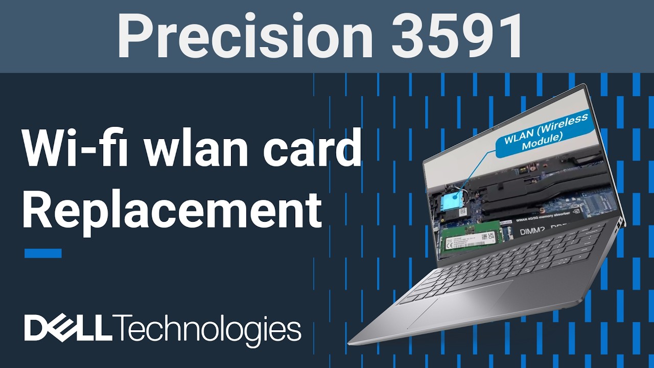 Dell Precision 15 3591 | Как заменить беспроводную сетевую карту Wi-Fi WLAN